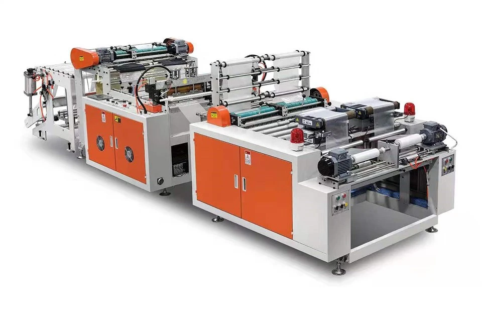 Machine de fabrication de sacs roulants à double ligne entièrement automatique